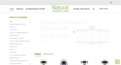 Desktop Screenshot of naturalhealthland.com