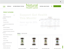 Tablet Screenshot of naturalhealthland.com